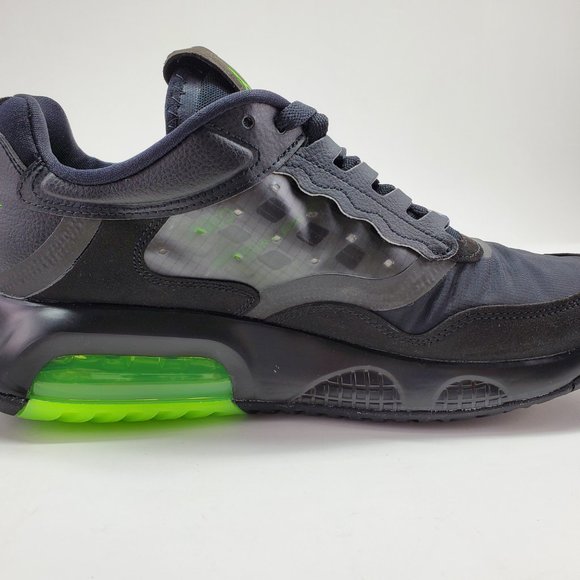 NEW Jordan Max 200 Black Green Shoes Sneakers - Picture 6 of 9